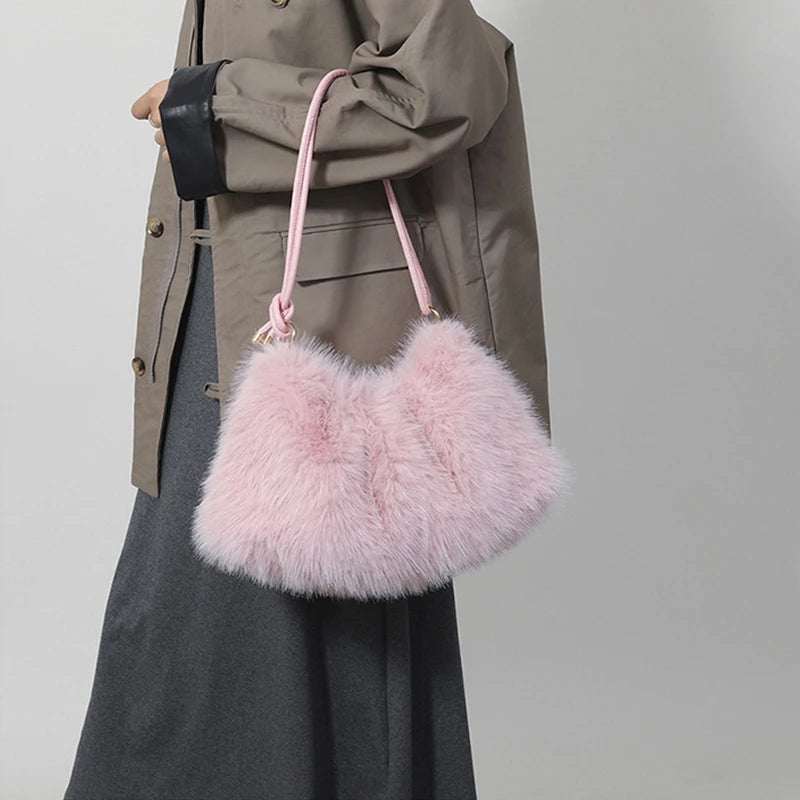 Fur Plush Sholder Bag
