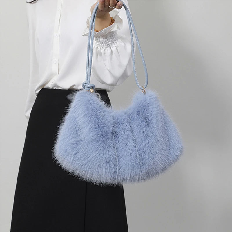 Fur Plush Sholder Bag