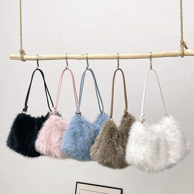 Fur Plush Sholder Bag